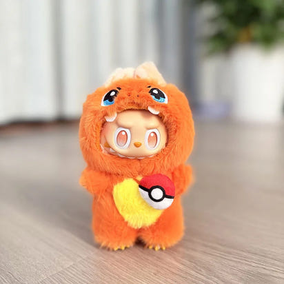 Labubu x Pokémon – Pikachu, Charmander & Squirtle Costumes