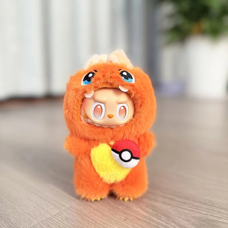 Labubu x Pokémon – Pikachu, Charmander & Squirtle Costumes
