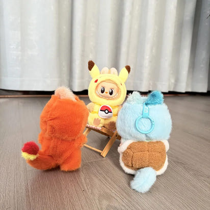 Labubu x Pokémon – Pikachu, Charmander & Squirtle Costumes
