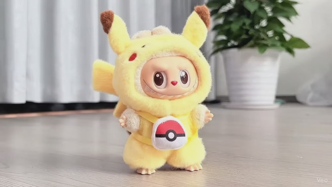 Labubu x Pokémon – Pikachu, Charmander & Squirtle Costumes video